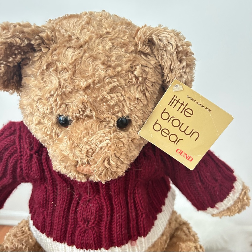 Vintage GUND Bloomingdale’s Little Brown Bear 2003 Teddy Stuffed Animal - Picture 3 of 7